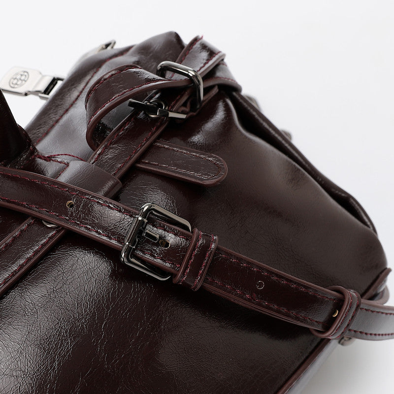 LID-DVTX-041 Shiny Solid Plain Shoulder Bag