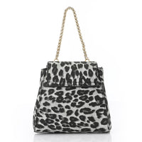 LID-DVTX-044 Leopard Print Leather Cross Bag
