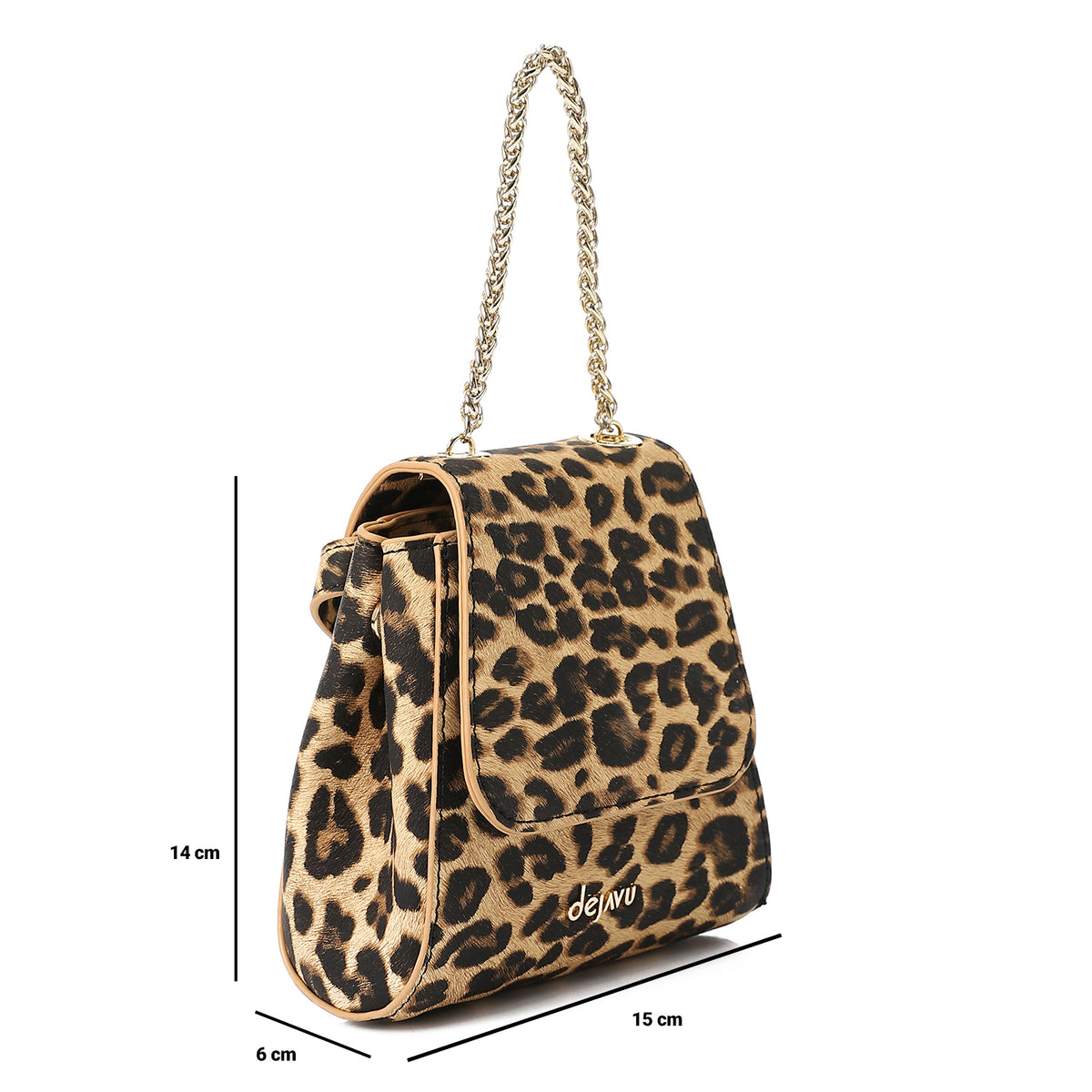 LID-DVTX-044 Leopard Print Leather Cross Bag
