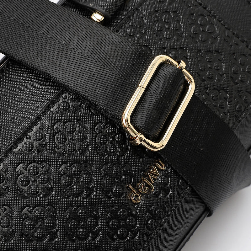 LID-DVTX-048  Patterened Satchel Handbag
