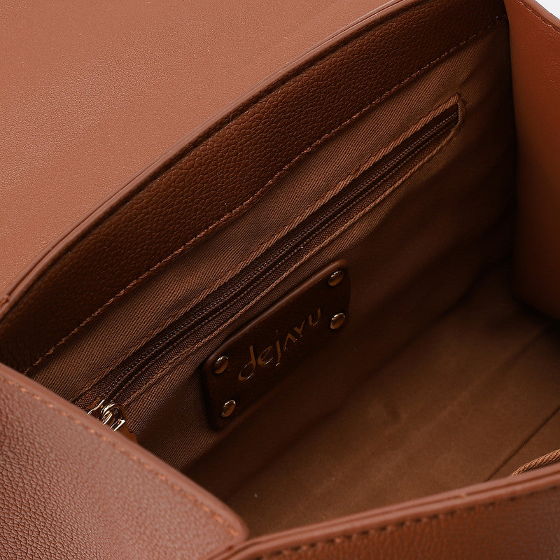 LID-DVTX-049 Small Faux Leather Handbag