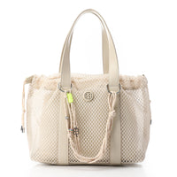 OYE-DJTX-008 Mesh Bag With Leather Hand