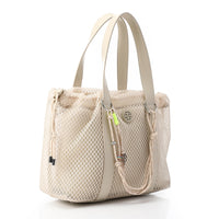 OYE-DJTX-008 Mesh Bag With Leather Hand