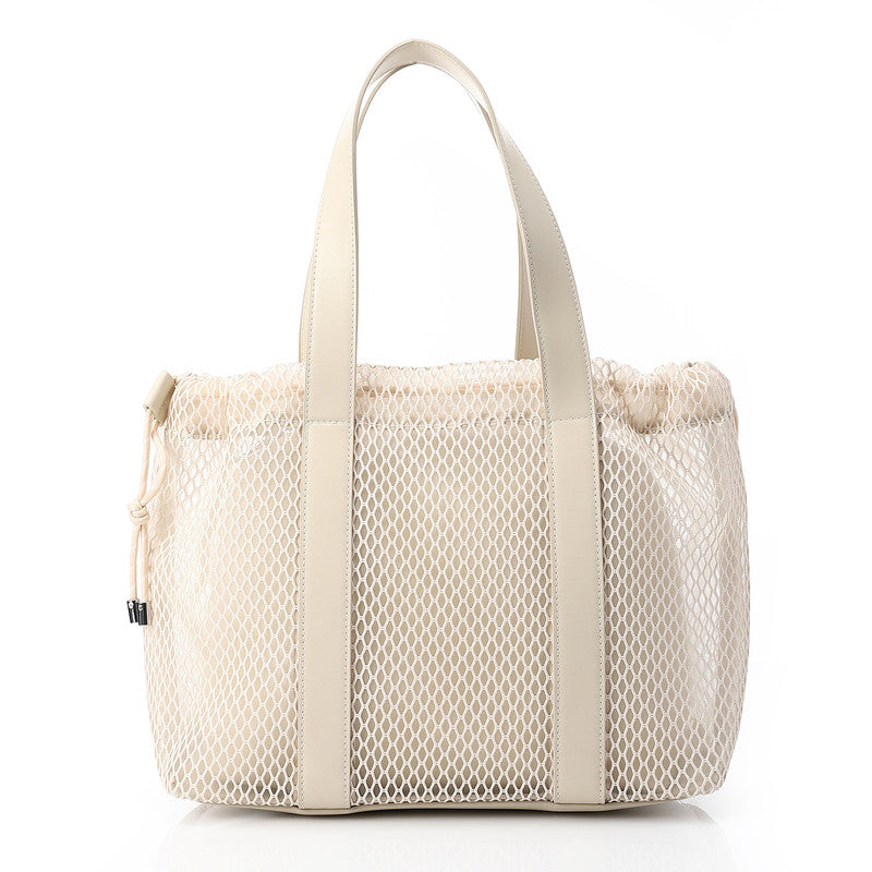 OYE-DJTX-008 Mesh Bag With Leather Hand