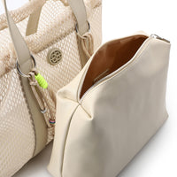 OYE-DJTX-008 Mesh Bag With Leather Hand