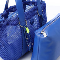 OYE-DJTX-008 Mesh Bag With Leather Hand