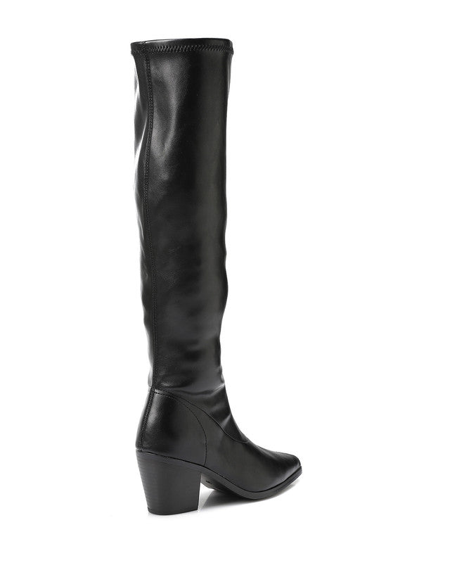 PRD-DVTX-002 High Neck Leather Boot