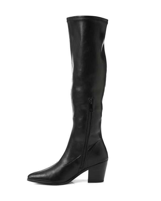 PRD-DVTX-002 High Neck Leather Boot