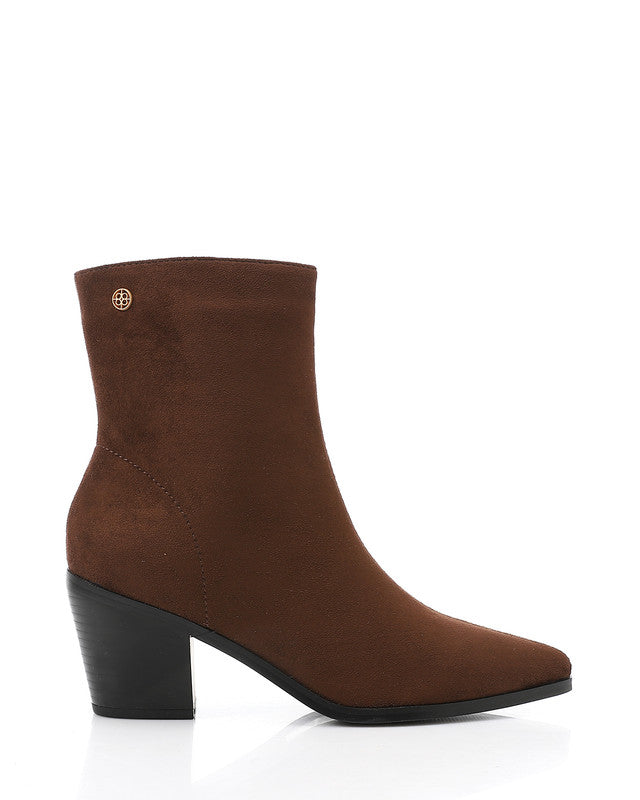 PRD-DVTX-003 Heeled Suede Ankle Boot