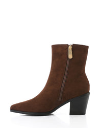 PRD-DVTX-003 Heeled Suede Ankle Boot