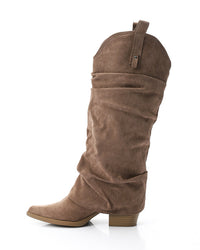 PRD-DVTX-005 Fold Slip On Knee High Boots