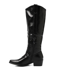 PRD-DVTX-006 Knee High Plain Leather Boot