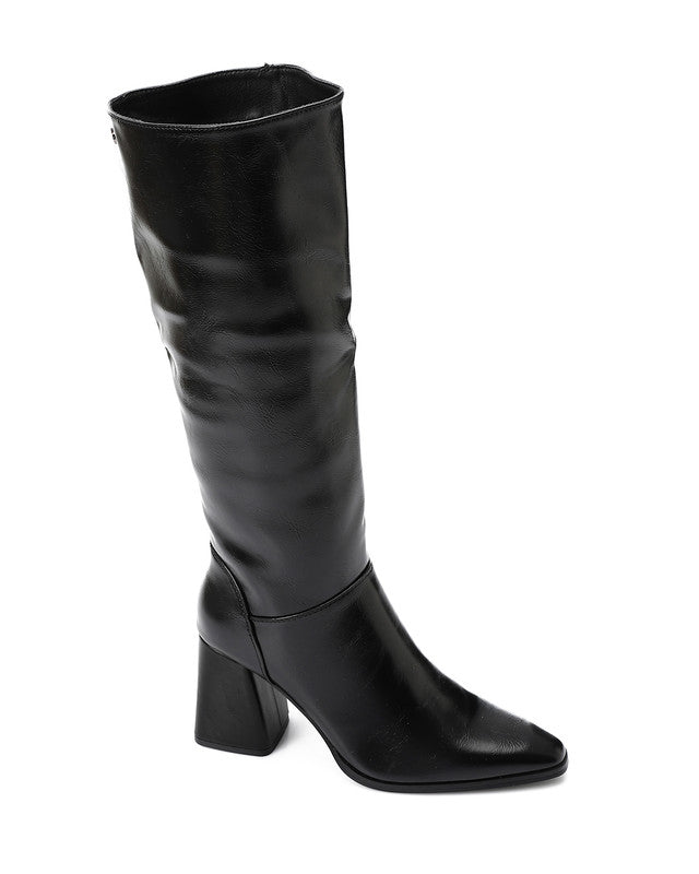 PRD-DVTX-012 Heeled Knee High Plain Boot