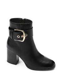 PRD-DVTX-014 Decorative Buckle High Heel Ankle BootsDark