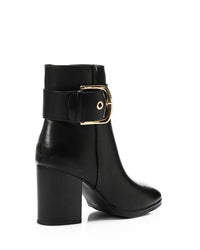 PRD-DVTX-014 Decorative Buckle High Heel Ankle BootsDark