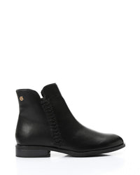 PRD-DVTX-021 Zipper Closure Flat Ankle Boots