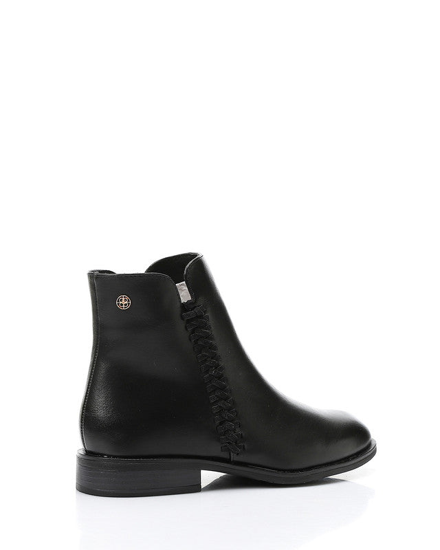 PRD-DVTX-021 Zipper Closure Flat Ankle Boots