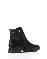 PRD-DVTX-021 Zipper Closure Flat Ankle Boots