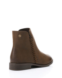 PRD-DVTX-021 Zipper Closure Flat Ankle Boots