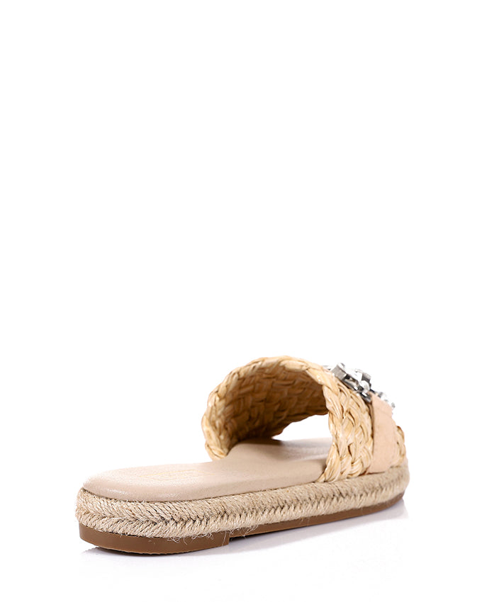 JAL-DJTH-006 Open Toe Straw Slipper