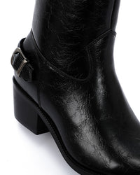 SUN-DVTV-007 Textured Leather Boots