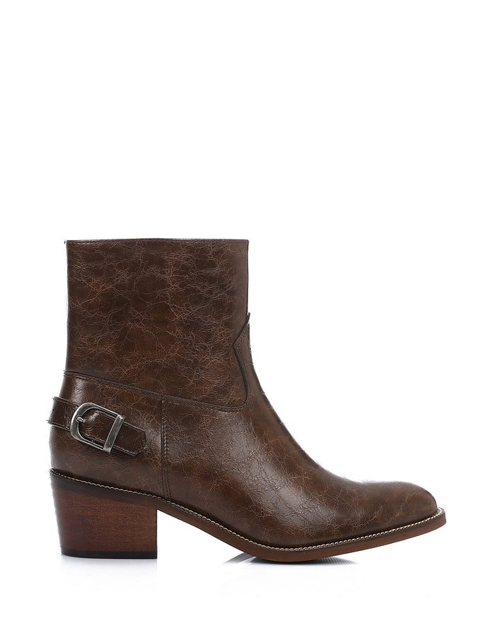 SUN-DVTV-007 Textured Leather Boots