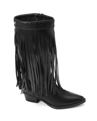 SUN-DVTX-003 Leather Knee High Boot