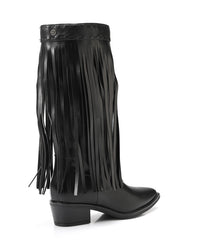 SUN-DVTX-003 Leather Knee High Boot