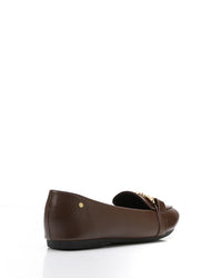 WAH-DVTX-006 Chic Pointed Toe Cap Flat Loafer