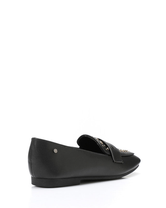 WAH-DVTX-008 Studed Plain Strap Leather Loafer
