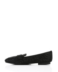 WAH-DVTX-010   Fully Strassed Suede Ballerina
