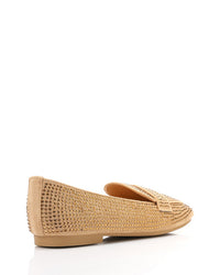 WAH-DVTX-010   Fully Strassed Suede Ballerina