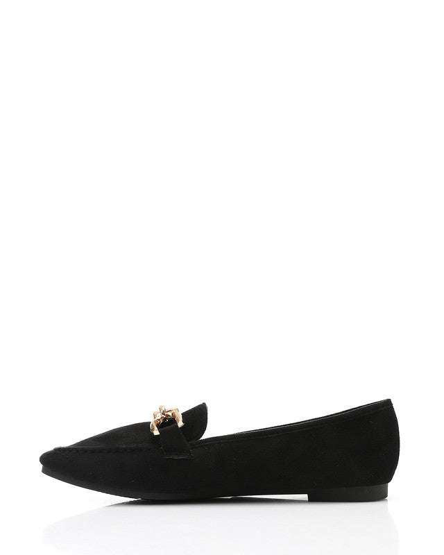 WAH-DVTX-014 Loafer With Gold Chain Detail