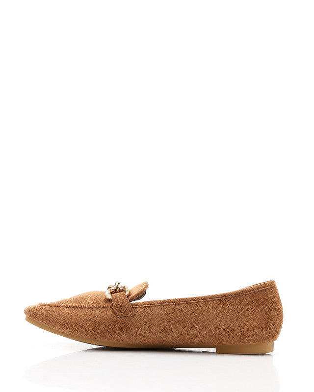 WAH-DVTX-014 Loafer With Gold Chain Detail