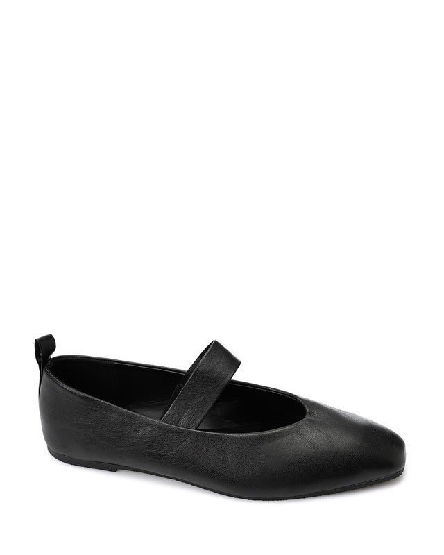 XIE-DVTX-001  Leather Pointed Toecap Ballerina