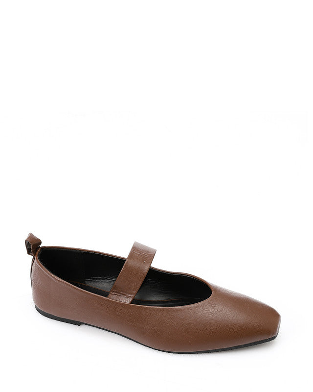 XIE-DVTX-001  Leather Pointed Toecap Ballerina