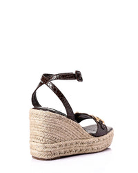 FAN-DJTH-016 Golden Sqaured Toecap Wedge