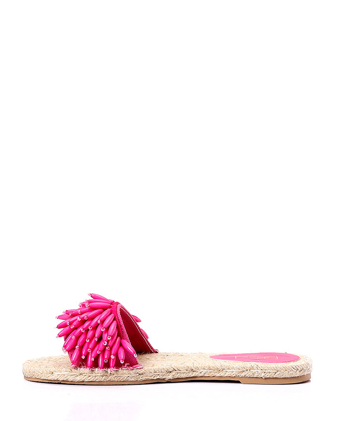 JAL-DJTH-005 Plastic Upper Fringes Slipper